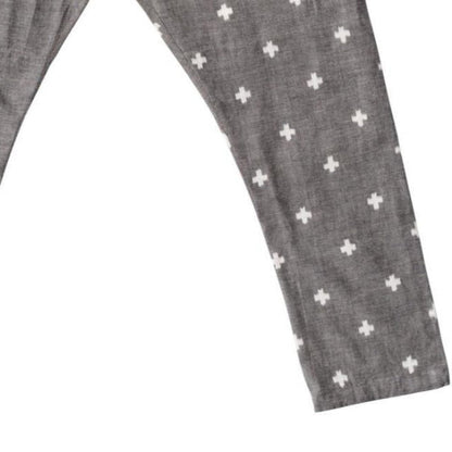 MONPE Cross Pattarn（十字模様）/グレー/うなぎの寝床
